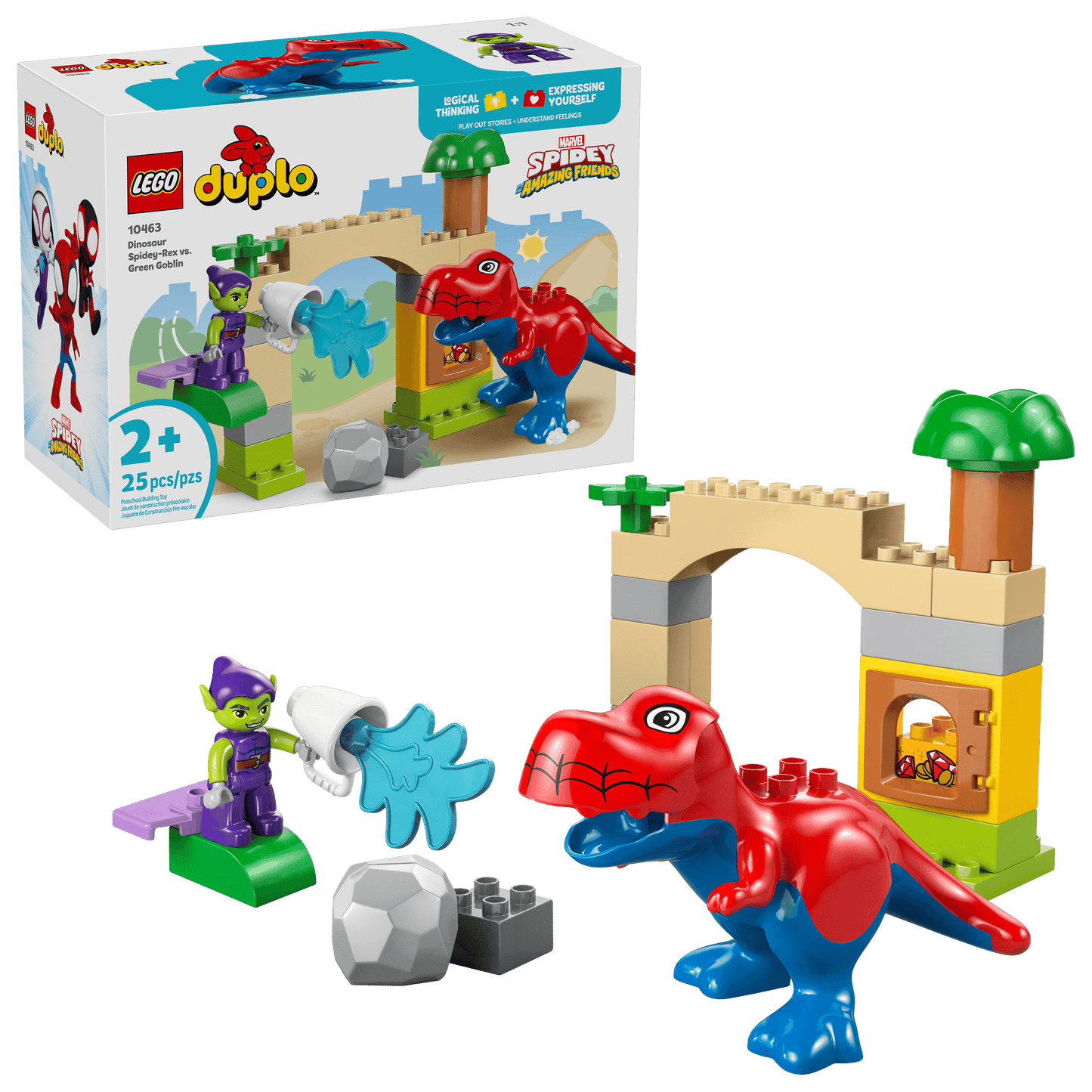 LEGO® 10463 Dinosaur Spidey-Rex vs. Green