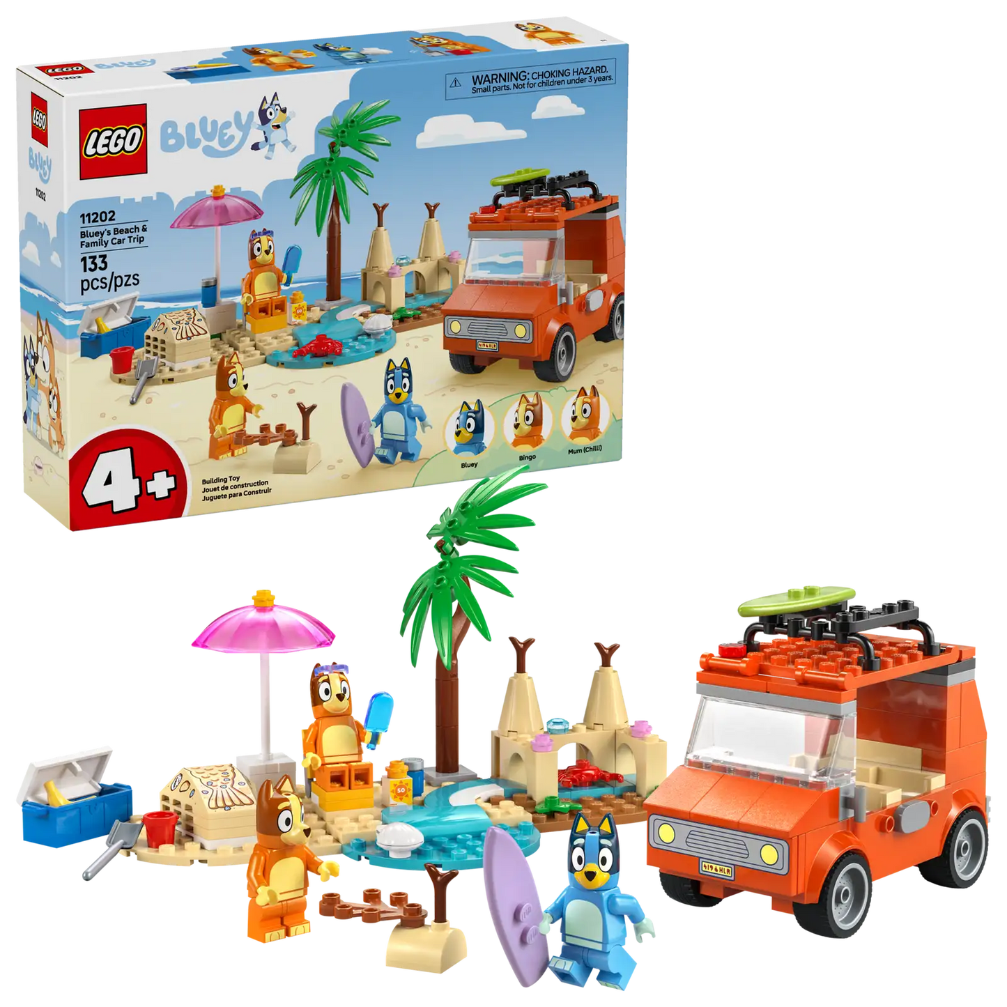 LEGO® 11202 Bluey's Beach & Family Car Trip