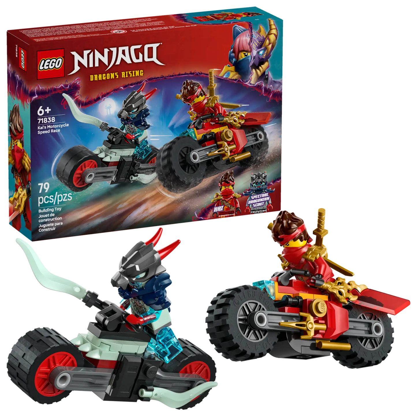 LEGO® 71838 Kai's Motorcycle Speed Race