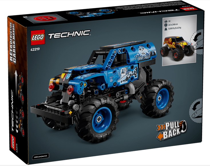 LEGO® 42219 Monster Jam: Grave Digger Fire and Ice