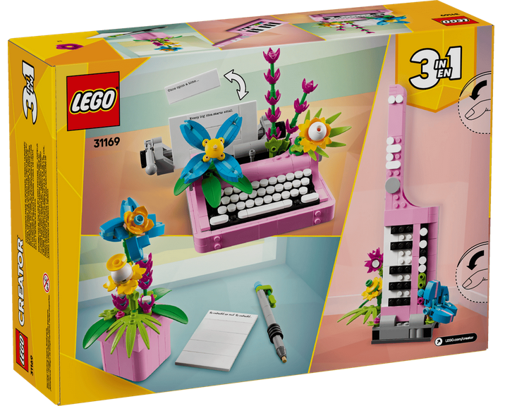 LEGO® 31169 3 in 1 Typewriter with Flowers