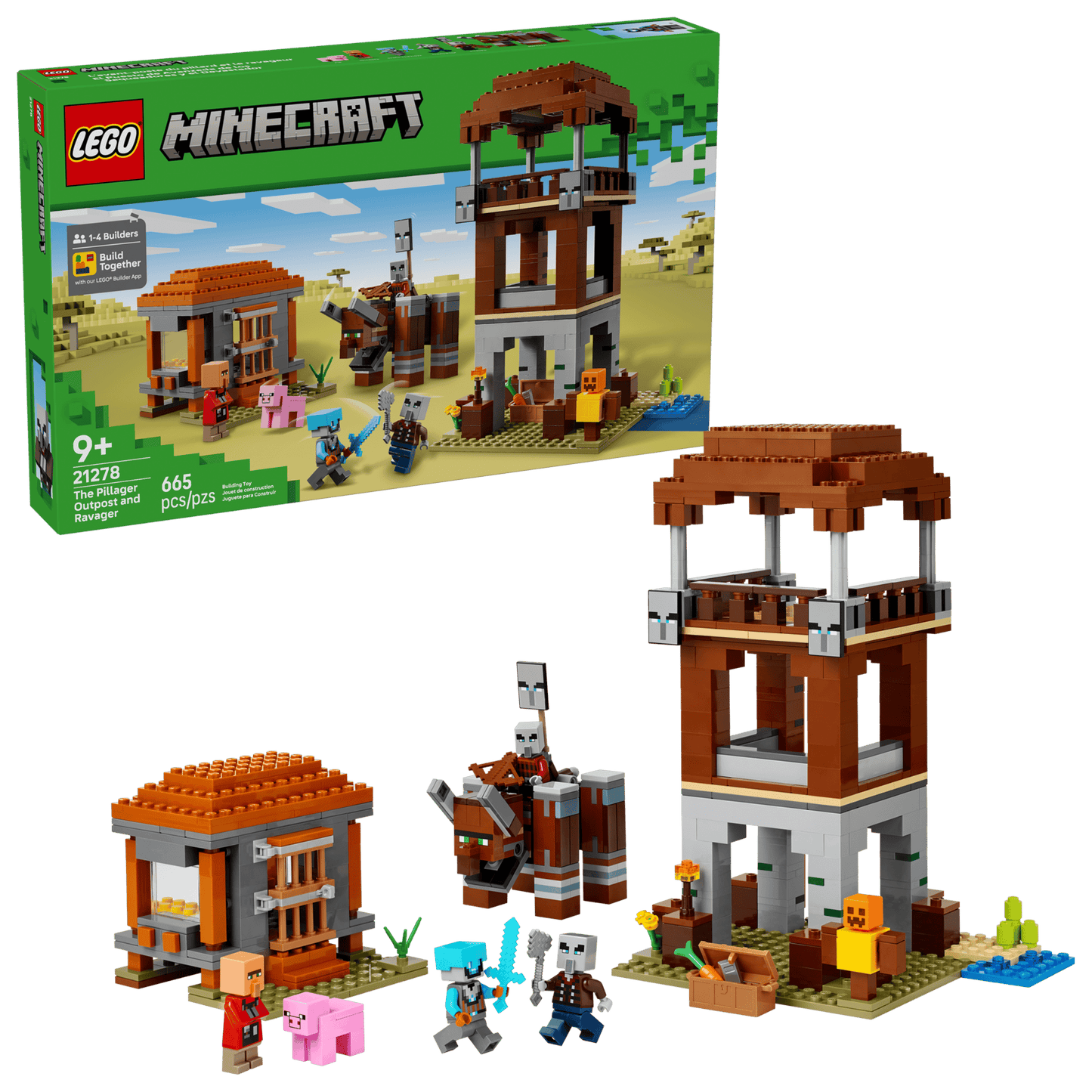 LEGO® 21278 The Pillager Outpost and Ravager
