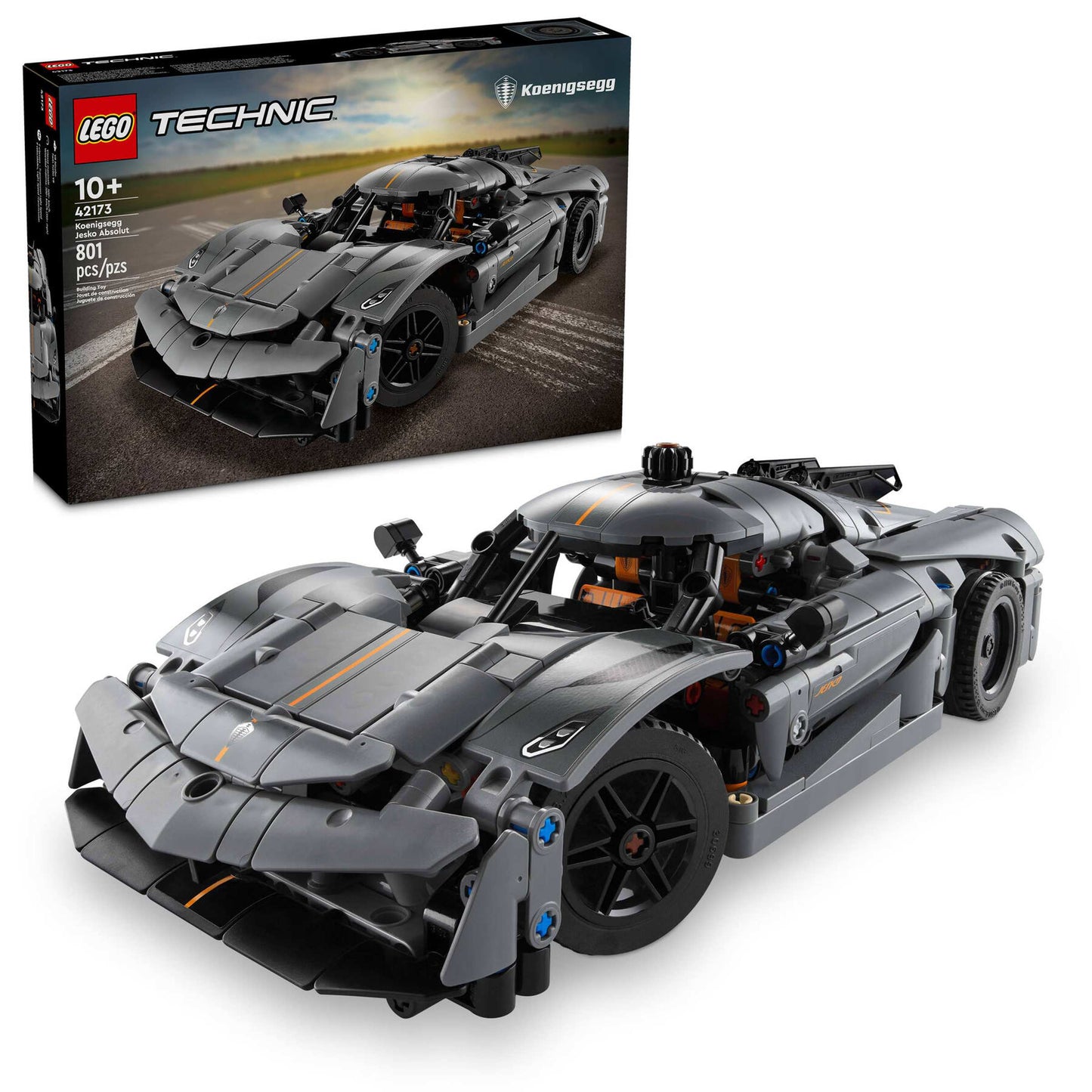 LEGO® 42173 Koenigsegg Jesko Absolut Gray Hypercar