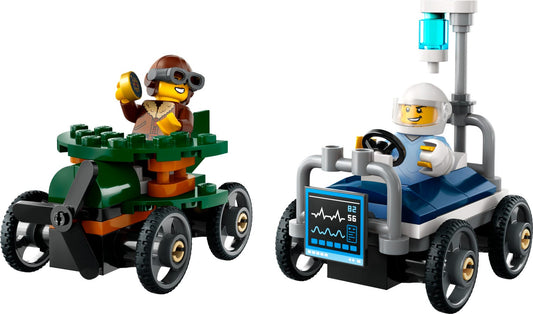LEGO® 60459 Airplane vs. Hospital Bed Race Car