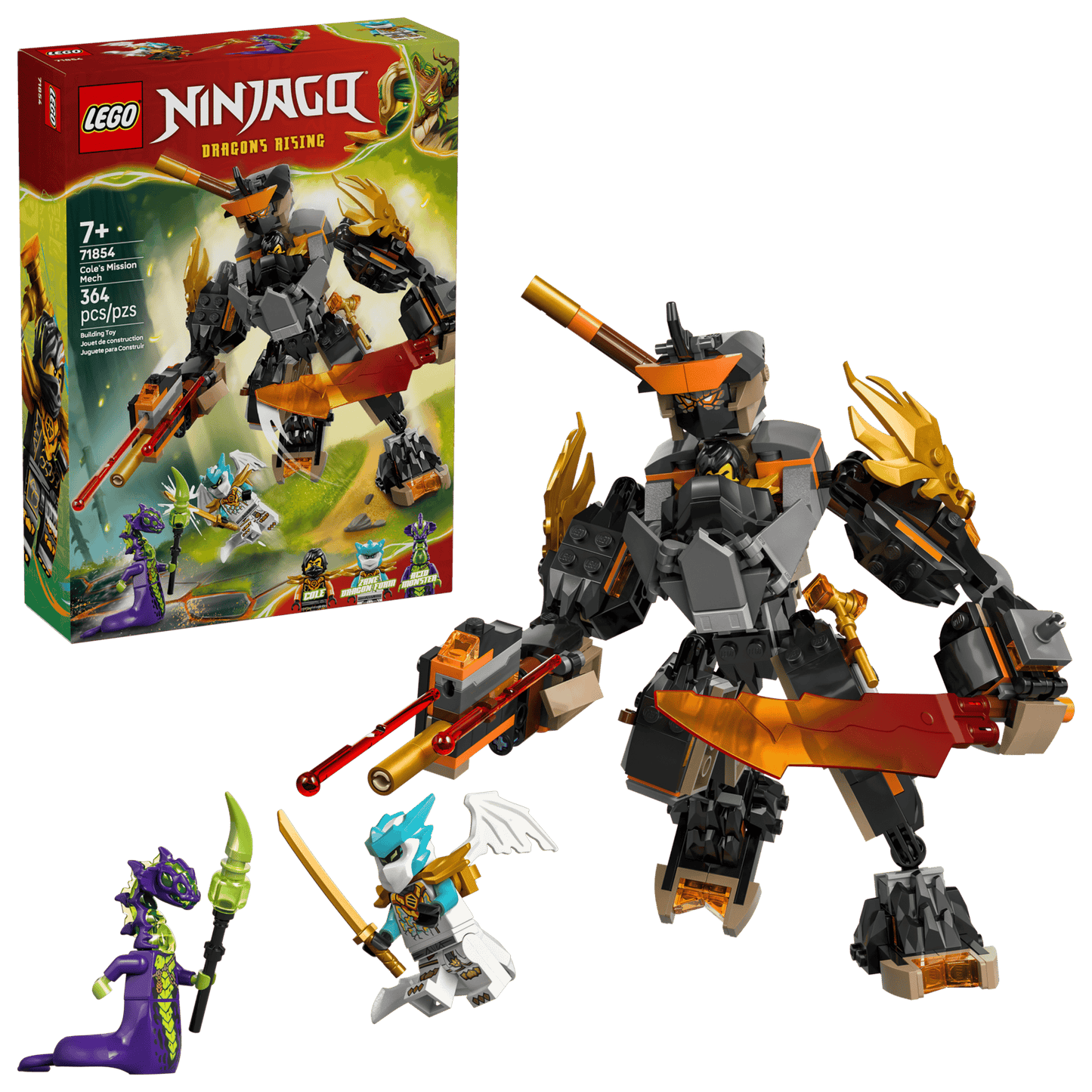 LEGO® 71854 Cole's Mission Mech & Dragon Zane