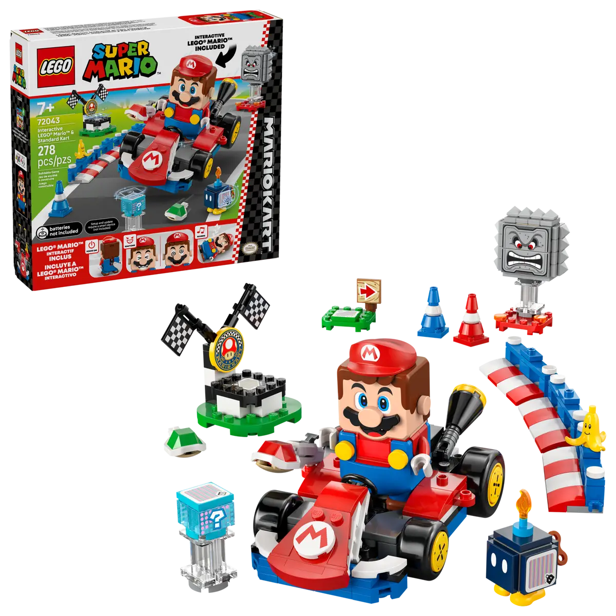 LEGO® 72043 Mario Kart™ – Interactive LEGO® Mario™ & Standard Kart