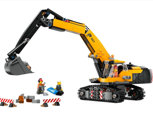 LEGO® 60420 Yellow Construction Excavator