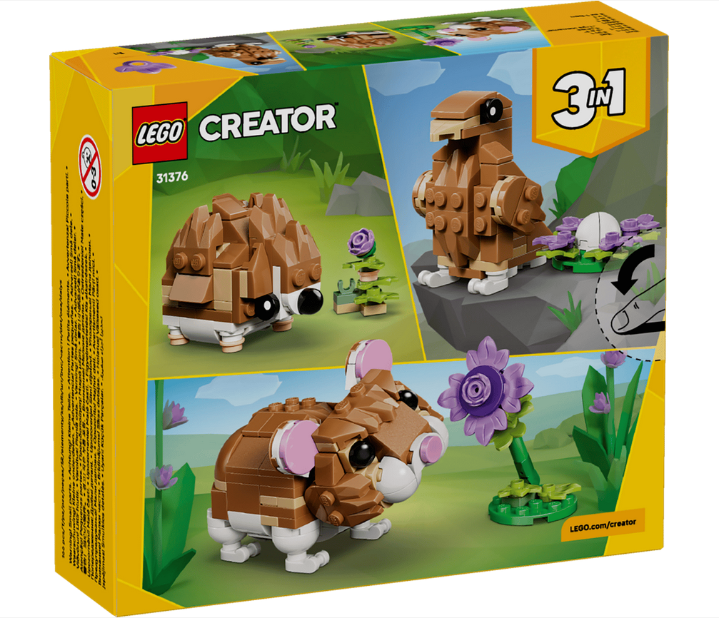 LEGO® 31376 3 in 1 Cute Hamster with a Flower