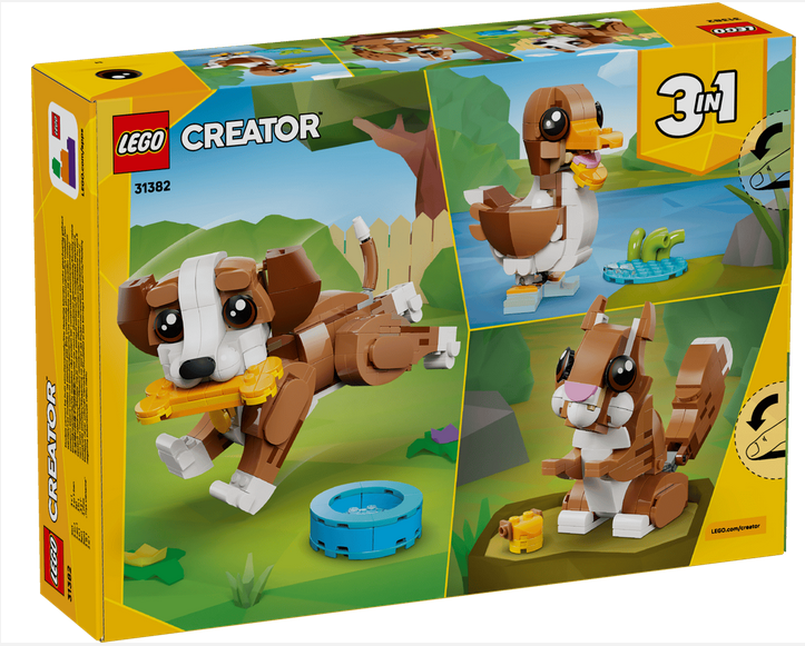 LEGO® 31382 3 in 1 Cute Animals: Playful Puppy Dog