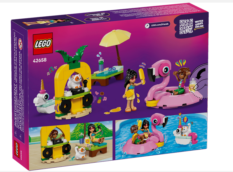 LEGO® 42658 Unicorn and Flamingo Pool Party